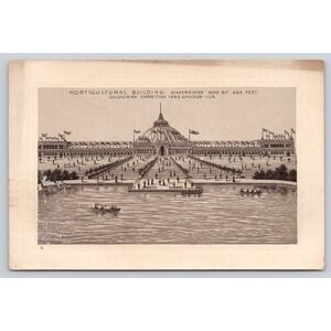VTG Jersey‎ Coffee Victorian Trade Card Horticultural Building See Description